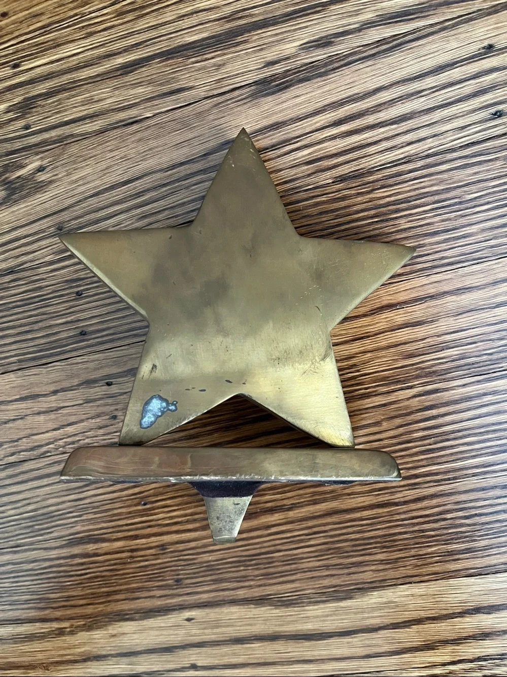 Vintage Pottery Barn Gold/Brass tone Stocking Mantel Hooks